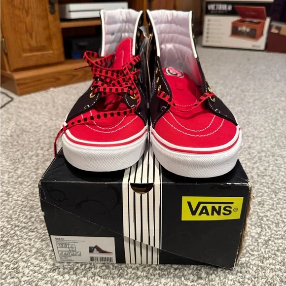 New Disney Vans Nightmare Before Christmas Jack Skellington Skate Shoes
